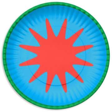 ban.do Melamine Plates - Colorful Dessert Serving Set of 4