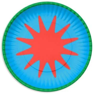 ban.do Melamine Plates - Colorful Dessert Serving Set of 4