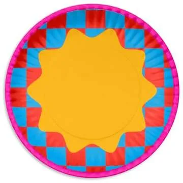 ban.do Melamine Plates - Colorful Dessert Serving Set of 4