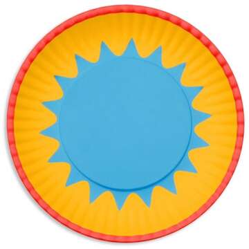 ban.do Melamine Plates - Colorful Dessert Serving Set of 4