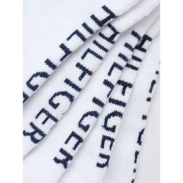 Tommy Hilfiger Men's Athletic Socks - Cushioned Crew Socks (10 Pack), Size 7-12, White