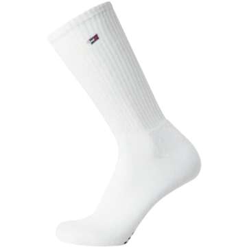 Tommy Hilfiger Men's Athletic Socks - Cushioned Crew Socks (10 Pack), Size 7-12, White