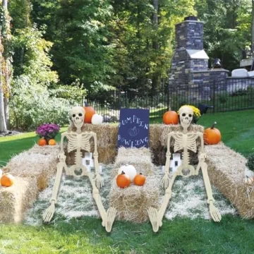 3FT Poseable Skeleton Decorations for Halloween