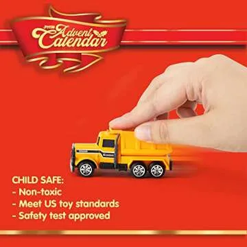 JOYIN 2024 Christmas Advent Calendar, 24 Days Countdown Calendar Diecast Cars Set, Christmas Vehicles Toys for Boys Kids, Classroom Prizes Xmas Gift, Christmas Party Favor Gifts, Advent Calendar Kids