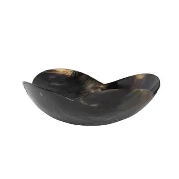 Unique Buffalo Horn Flower Bowl by Creative Co-Op