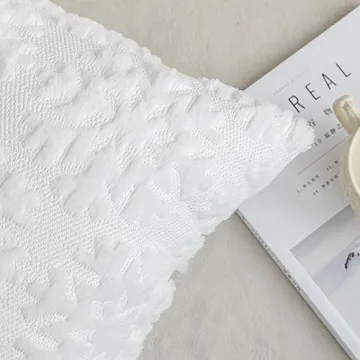 SHITURRE Christmas Snowflake Pillow Covers Set of 2