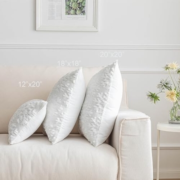 SHITURRE Christmas Snowflake Pillow Covers Set of 2