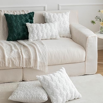 SHITURRE Christmas Snowflake Pillow Covers Set of 2