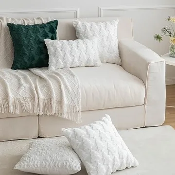 SHITURRE Christmas Snowflake Pillow Covers Set of 2