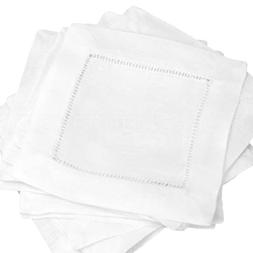 Elegant 12 Pack Cotton Cocktail Napkins - CleverDelights