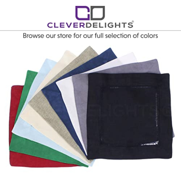 Elegant 12 Pack Cotton Cocktail Napkins - CleverDelights