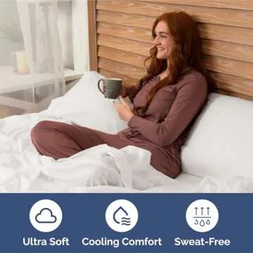 Extra Deep King Sheet Set - 6 Piece Breathable & Cooling Sheets - Hotel Luxury Bedding Set w/18-24 Inch Extra Deep Pockets - Easy Fit - Super Soft, Wrinkle Free and Comfy - Antique White, King Size