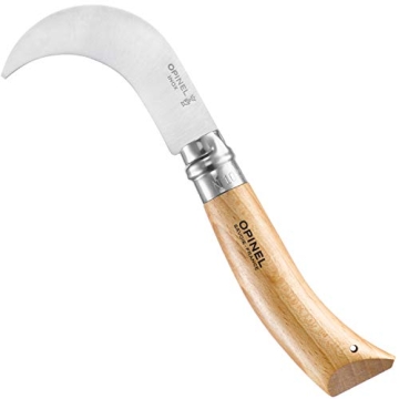 Opinel No. 10 Pruning Folding Knife - Stainless Steel for Pruning, Grafting, Orchards, Vineyards, an...