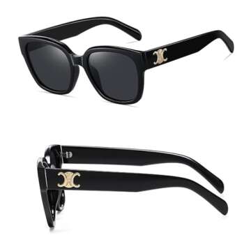 Aiulolam Women's Polarized Sunglasses Fashion Full Frame TR90 Material UV400 Suitable Sun Protection...