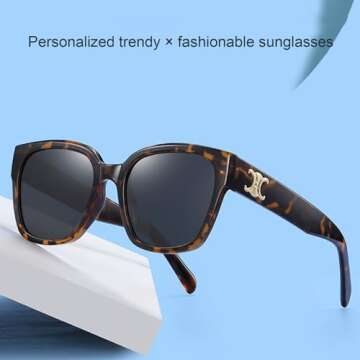 Aiulolam Women's Polarized Sunglasses Fashion Full Frame TR90 Material UV400 Suitable Sun Protection, Outfit, Outdoor