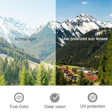 Aiulolam Women's Polarized Sunglasses Fashion Full Frame TR90 Material UV400 Suitable Sun Protection, Outfit, Outdoor