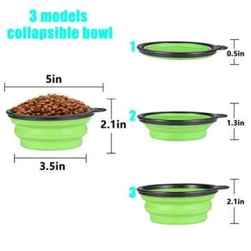 Collapsible Dog Bowl - Portable Travel Bowls for Pets