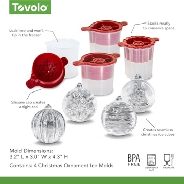 Holiday Ice Molds Set - Tovolo Christmas Ornaments