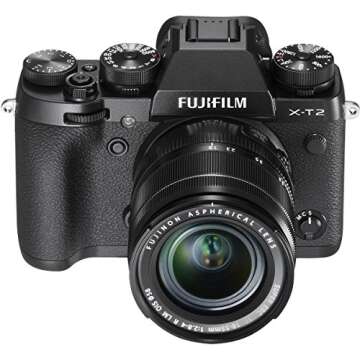 Fujifilm X-T2 Mirrorless Digital Camera F2.8-4.0 Lens, with XF 18-55 millimeters, Black