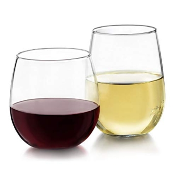 Libbey 12-Piece Stemless Wine Glass Set - Dishwasher Safe
