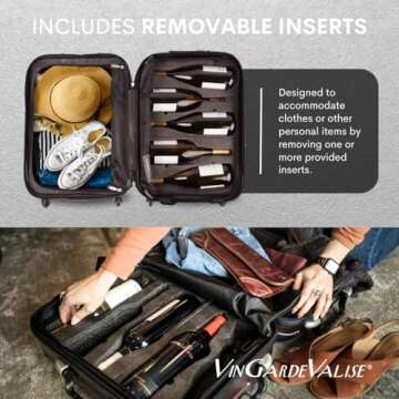 VinGardeValise® 5-Bottle Wine Suitcase for Travelers
