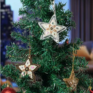 Elegant Megadi Star Ornaments for Christmas Decor