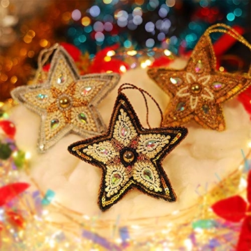 Elegant Megadi Star Ornaments for Christmas Decor