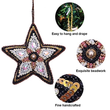 Elegant Megadi Star Ornaments for Christmas Decor