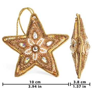 Elegant Megadi Star Ornaments for Christmas Decor