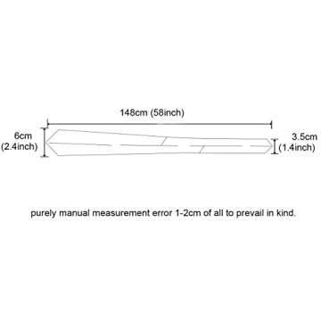 GUSLESON Mens Black Skinny Ties for Groomsmen Wedding Floral Cotton Tie Slim Necktie (0943-06)