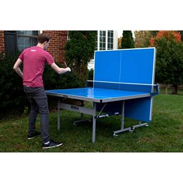 JOOLA NOVA DX Indoor/Outdoor Table Tennis Table with Weatherproof Net Set