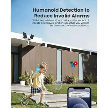 FOAOOD Solar Security Camera for Outdoor Safety and Monitoring