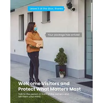 FOAOOD Solar Security Camera for Outdoor Safety and Monitoring