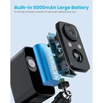 FOAOOD Solar Security Camera for Outdoor Safety and Monitoring