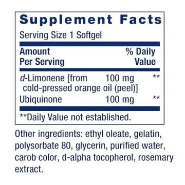 Life Extension Super-Absorbable CoQ10 with d-Limonene 60 Softgels