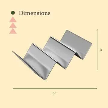 Taco Holder Pack - Stainless Steel, Easy to Clean, Safe