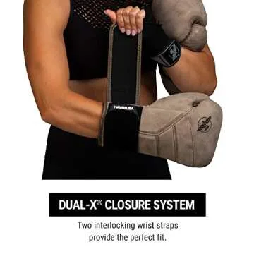 Hayabusa T3 LX Leather Boxing Gloves Men and Women for Training Sparring Heavy Bag and Mitt Work - Brown, 12 oz