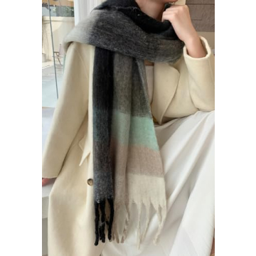 Wander Agio Colorful Winter Scarf for Women 95Inches Long