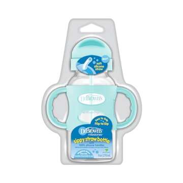 Dr. Brown's Milestones Sippy Straw Bottle for Babies
