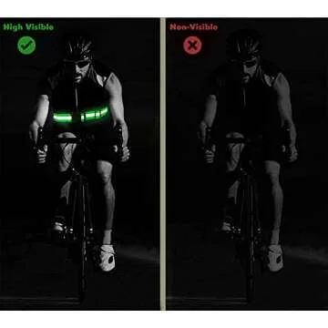 Morbeste 5 PCS Reflective Belt or Sash, Visibility Military Belt Adjustable Lightweight Reflective Straps for Night Running, Walking & Cycling - Fits Women, Men & Kids - Green, Red, Blue, Pink, Orange