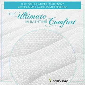 COMFYSURE Bath Cushion - Extra-Large Back Support for Tub