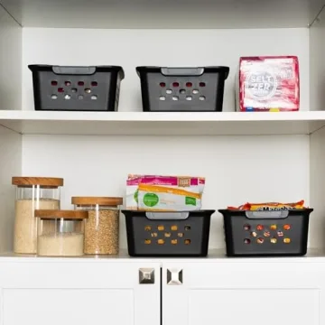 IRIS USA Plastic Storage Basket, 12-Pack - Organizer Set