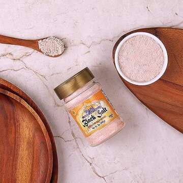Rani Black Salt Powder (Kala Namak) Mineral 5oz (142g) PET Jar ~ Unrefined, Pure and Natural | Vegan | Gluten Friendly | NON-GMO | Kosher | Indian Origin | Perfect for Tofu Scramble