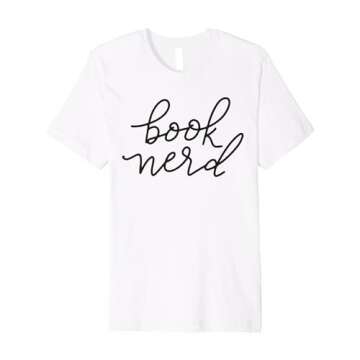 Book Nerd Black Premium T-Shirt - Perfect Gift for Readers