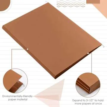 Yaomiao 24 Pack Hanging File Folders 3 Pleats Letter Size File Cabinet Folders with 1/5-Cut Adjustable Tabs Expandable Document Cabinet Colored for Home Desk Office Organization(Warm Color)