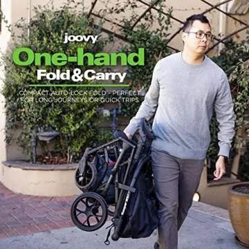 Joovy Kooper RS2 Lightweight Double Stroller with Snack Trays