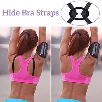 FFNIU Bra Strap Clips - 12 Pack Adjustable & Comfortable