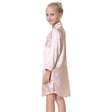 CattyGirl Satin Nightgown for Girls - Soft & Stylish Sleepwear