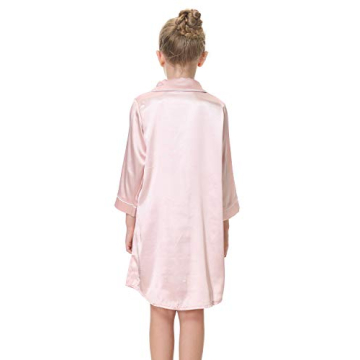 CattyGirl Satin Nightgown for Girls - Soft & Stylish Sleepwear