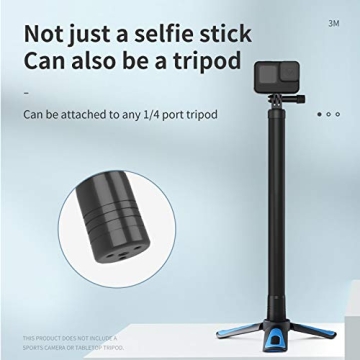 TELESIN 118" Selfie Stick for GoPro Hero & Action Cameras